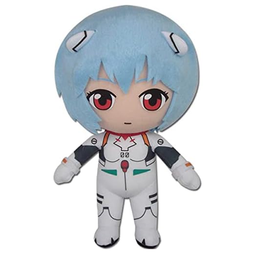 Great Eastern Evangelion GE-52302 Rei Plugsuit Stuffed Plush, 8", Multi-Colored