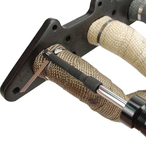 Design Engineering 010073 Exhaust Heat Wrap Kit - Black Titanium Wrap, Locking Ties & Locking Tie Tool
