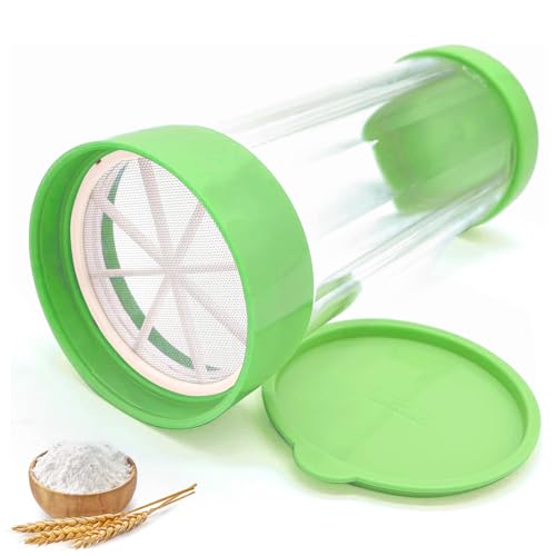 Yueser Puderzuckerstreuer, Mehlsieb Einhand Puderzuckermühle...