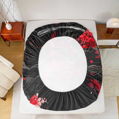 Sábanas bajeras de tamaño King con fundas de almohada de microfibra suave 5