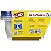 Glad Food Storage Containers - Deep Dish Container - 64 Ounce - 3 Containers