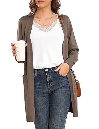 Image of VIISHOW Women's Classic Cardigans Long Sleeve Open Front Casual Knit Cardigan Sweaters Coat Soft Outwear