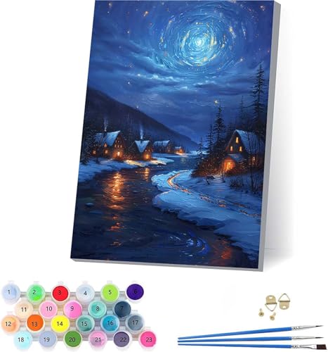 G  yCgoCio[ ƁX DIY Paint by Numbers LbghG h G fW^G uVƃANG̋ l̂߂̃NGCeBuȎ z[ ItBX Mtg 40x50cm t[t 5-