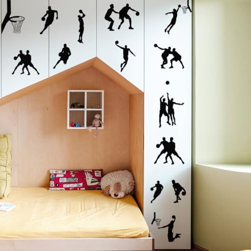 Vinilos decorativos de baloncesto para pared 4 planchas miniatura 5