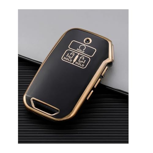 Coque de clé TPU 7 boutons noire pour Kia Carnival 2021-2022 KA4 EX SX LX