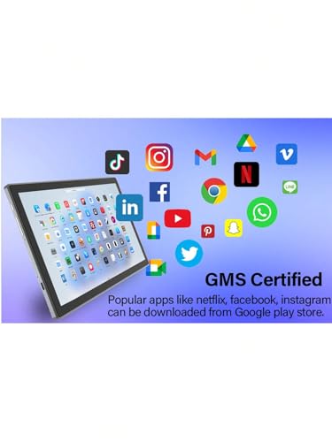 Image of Android Tablet 10.1 inch inch, 4G LTE Dual SIM, 20GB RAM,256GB Storage,Supports Extend 1TB, IPS Touchscreen,Dual Camera, WiFi /WLAN /Bluetooth /GPS,TYD-109pro (Black, 256 GB)
