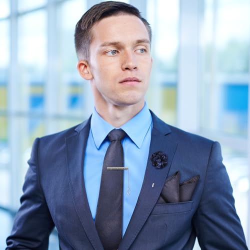 Set de corbata para hombre, 5 piezas azul miniatura 2