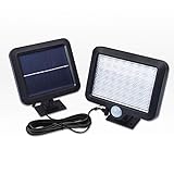 Aolyty Solar Motion Sensor Lights Outdoor Indoor with Separate Solar Panel Detachable Design 56 LED...
