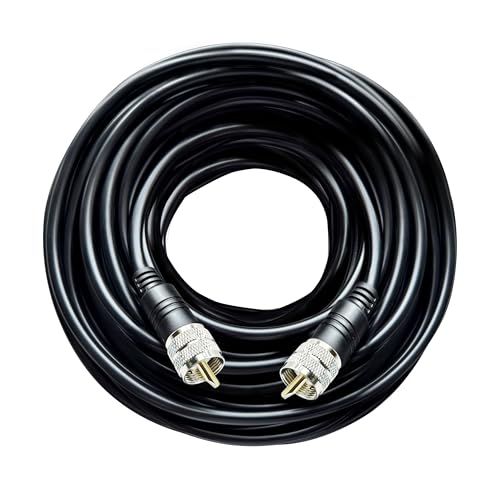 Câble coaxial CB RG8x évite la perte de signal UHF PL-259 pour radio amateur et SWR