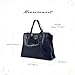 OLD TREND Genuine Leather Forest Island Tote | Spacious Handbag with Removable Inner Pouches (Navy)