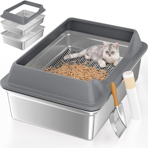XXXL Stainless Steel Sifting Litter Box