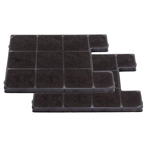 AllSpares© 2x Aktivkohlefilter für Amica KF 17148 - Kohlefilter - u.a. IH 17393 E, KH 17398 Si, KH 17396 W, KH 17394 S, KH 17404 W, KH 17402 S, KH 17112 E Cover