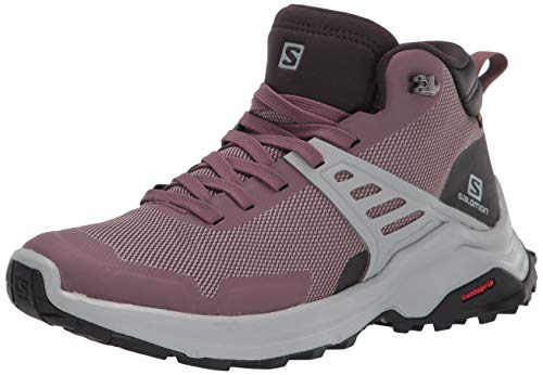 Salomon Women's X Raise MID GTX W Hiking Boots, Flint/Phantom/Quarry, 8.5