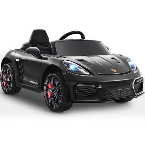 First Ride On Licensed Porsche 718 12V Electric Car for Kids, Ride on Toys for Toddler, Child Ride on Car w/Parent Remot - Detailed View