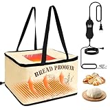 Hobychild Sourdough Bread Proofer Warming Box Foldable Bread Warming Mat Collapsible Proofing Box for Dough Yogurt Fermentation with Adjustable Temperature & Timer Controller