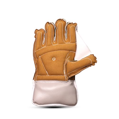 Image of Nylon Fancy Cricket Wicketi Keeping Gloves, One Size, Multi Colour
