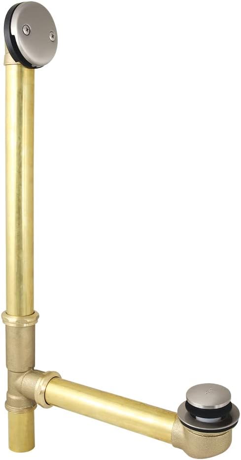 Kingston Brass DTT2202 Tip-Toe Bath Tub Drain and Overflow, Polished Brass
