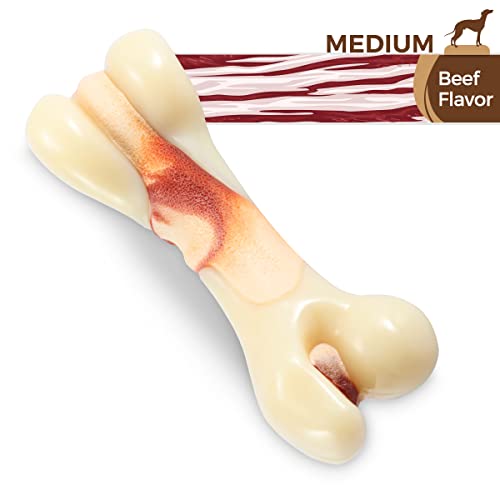 Jouet pour chien ultra résistant os à mâcher durable goût bœuf - 5