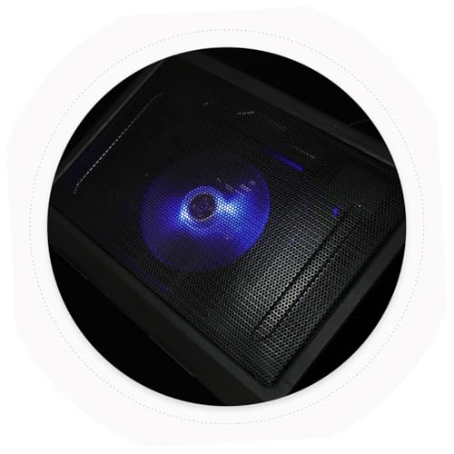 Base de refrigeración para laptop con ventilador silencioso y luz LED miniatura 5