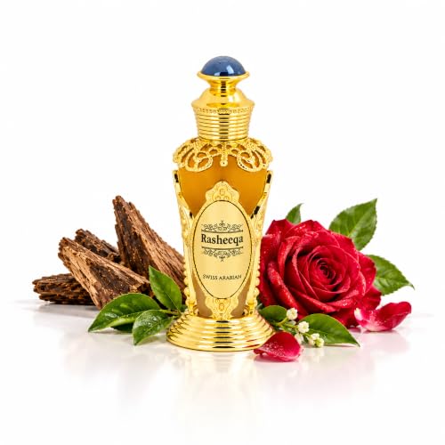 Swiss Arabian Rasheeqa For men and women - Floral, Rose, Green, Woody Concentrated Perfume Oil - Luxury Fragrance- Long Lasting, Enchanting Fusion of Arabic Perfume With Notes of Rose, Aldehydic- 20ml