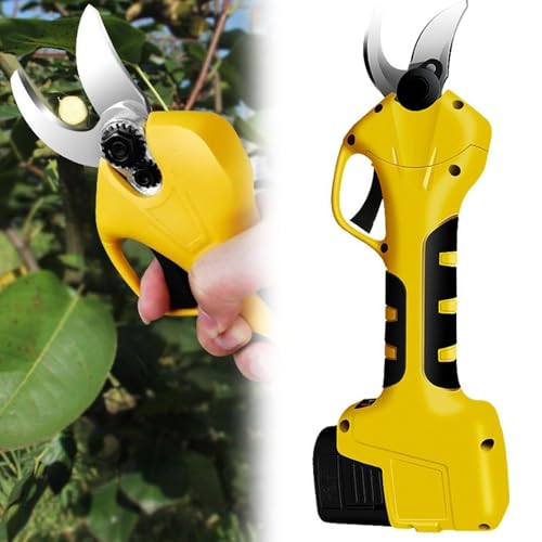 MAHWER Electric Pruners,Garden Pruners,Portable Electric Pruners with 21V Backup Rechargeable Lithium Battery Powered Branch Pruners for Gardening (Size : A)