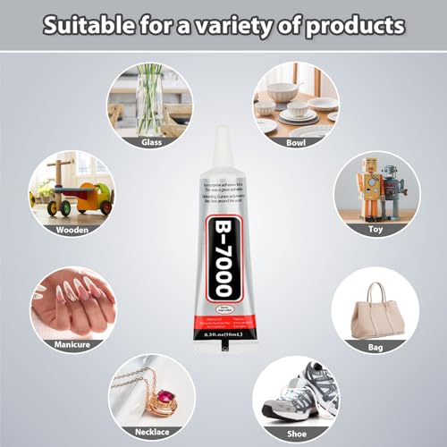 Winfavo B7000-10MLX2 Jewelry Glue For Metal And Stone: 2Pcs 10Ml 0.3Fl.Oz Bead Glue thumb #3