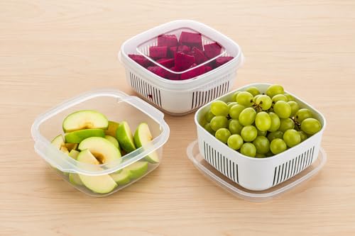 Image of ITALIX Kitchen Storage Containers Set of 6 for Fridge Organizer, Multipurpose Food Storage Boxes for Kitchen, Refrigerator, Pantry & Dry Snacks Storage Containers with Lids