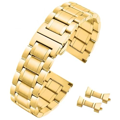 Image of Quick Release Stainless Steel Watch Band Bracelet 12mm to 24mm Straight & Curved End Universal Stainless Steel Metal Watch Strap Smartwatch Replacement Band Men Women