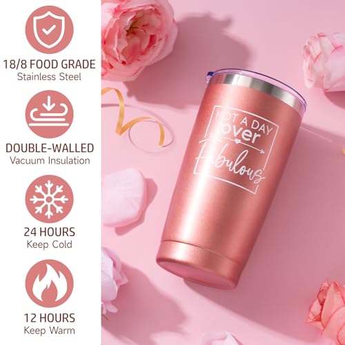 Birthday Gifts for Women Self Care Friendship Gifts, Rose Relaxing Spa Gifts Basket Care Package w/ Luxury Flannel Blanket 20 Oz Tumbler, Unique Mothers Day Gift Idea for Mom Her Friend Sister Wife - Image 5