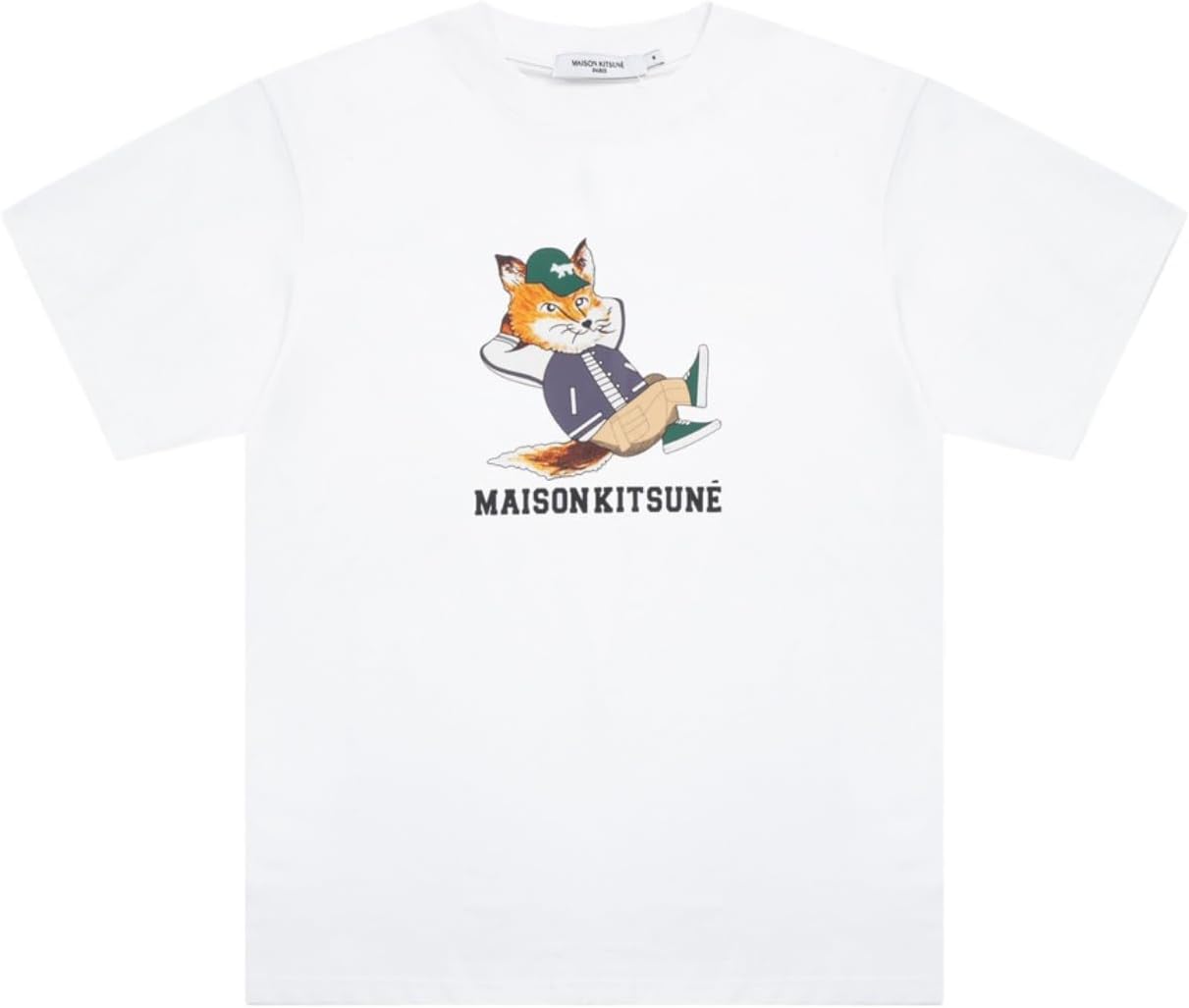 ['メゾン*キツネ']tシャツ春夏クラシックフォックスヘッドソリッドカラーユニセックスポロ半袖 [並行輸入品]