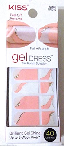 Kiss Gel Dress Full/French Strips Cold Springs - 40 CT