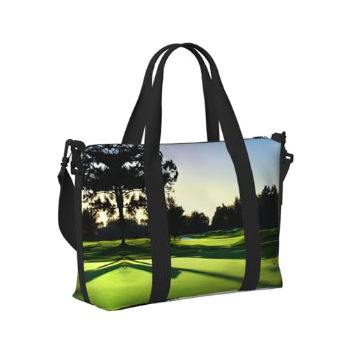 Golf Course print Travel Duffle Bag,Weekender Bags,Gym Duffel Bag,Luggage Duffle Overnight for Women Men3