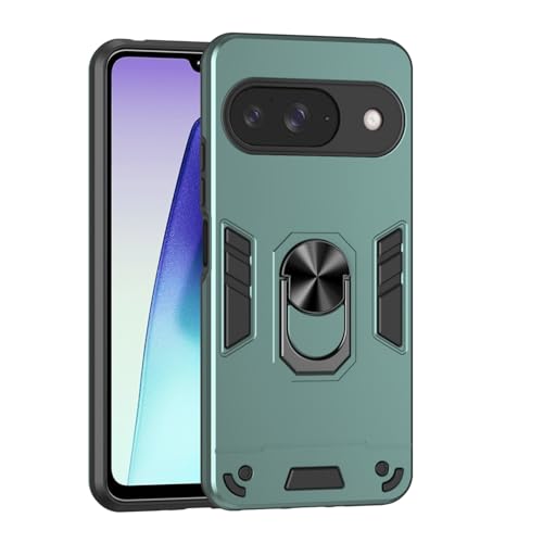 Compatible with Google Pixel 9/9 Pro Phone Case with Kickstand & Shockproof Military Grade Drop Proof Protection Rugged Protecti