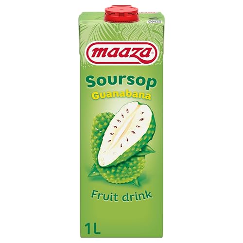 Maaza Soursop Guanabana Fruit Drink - Bebida de frutas para disfrutar de 12 x 1 l