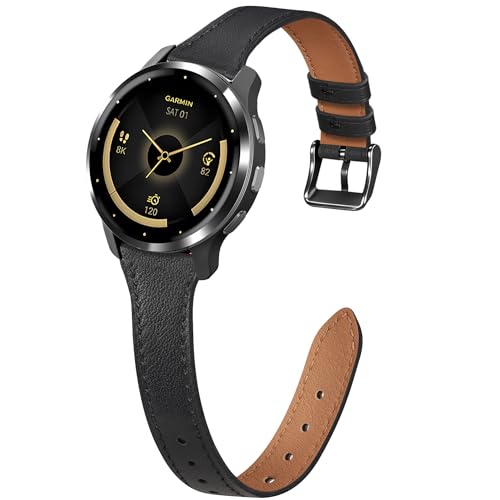 Huadea 18mm �X�������U�[�X�g���b�v Garmin Venu 3S �E�H�b�`�o���h/Venu 4 41mm/Venu 2S/Vivoactive 4S/Vivomove 3S/Forerunner 265S 255S�ɑΉ� �N�C�b�N�����[�X���^��