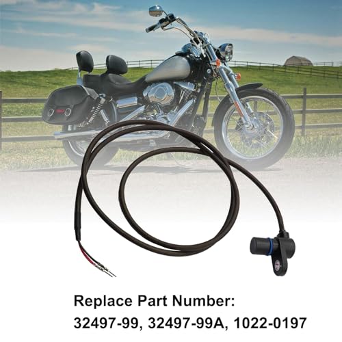 Image of SecosAutoparts 32798-00B Crank Shaft Position Sensor Fit for Touring Dyna Electra FLHT FLHR FXD Wide Glide Road King 2000-2003 Replace# 32497-99 32497-99A 1022-0197 32798-00A 32798-00 3279800A