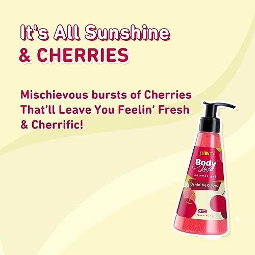 Plum BodyLovin' Drivin' Me Cherry Shower Gel | SLS-Free Body Wash For Women | Long Lasting Sweet Cherry Fragrance | Aloe-Infused Nourishing Body... - Image 3