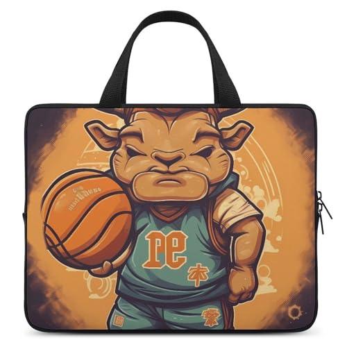 Sacoche ordinateur 12 pouces anti-rayures motif vache basket pour transporter vos dossiers