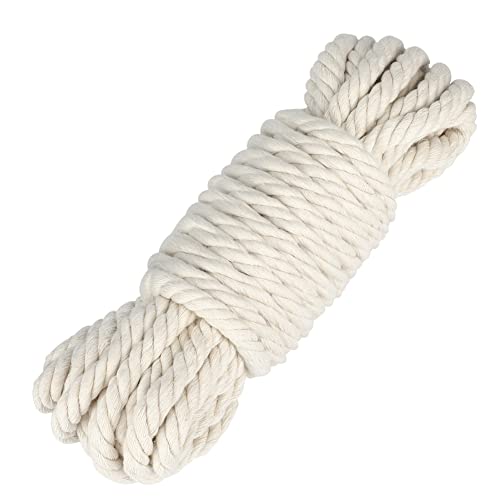 Weiches Baumwollseil 10 M – Natürliche Farbe, 8 Mm Dick, Vielseitig Für Basteln, Deko, Aufhängen & Spielen – Waschmaschinenfest!