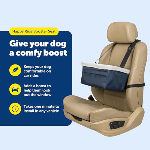 PetSafe Happy Ride Dog Booster Seat, Navy Blue, Up to 12 lb - image 4