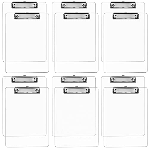 Porte-blocs en plastique transparent rigide format A4 lot de 12 bureau