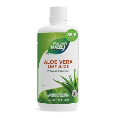 Nature's Way Aloe Vera Leaf Juice with Polymax+, 99.5% Purified
