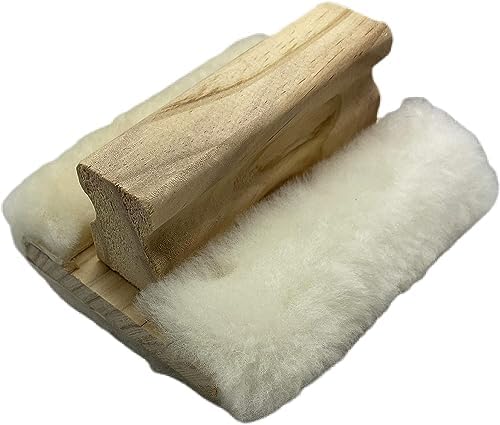 Tru Lamb - 5'' Genuine Lambskin Hand Stainer Block & Pad – Premium Staining Applicator for Wood, Polyurethane, & Faux Finishes – Professional-Grade, Smooth & Even Coverage (1)