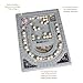 The Beadsmith Bead Board, Grey Flocked, 3 U-Shaped Channels, 6 Recessed Compartments, 9.5 x 13 inches, Design Boards for Creating Bracelets, Necklaces and Other Jewelry