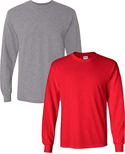 Image of Gildan Men's Ultra Cotton Long Sleeve T-shirt, Style G2400