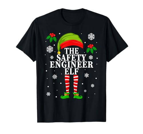 The Safety Engineer Elf Christmas Matching T-Shirt