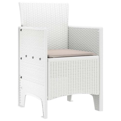 Chaise de jardin empilable blanche pour petit espace et entretien facile - 5