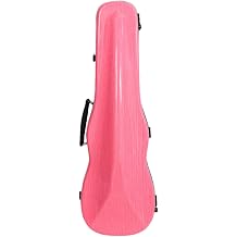 Violin Case Carbon Fiber 4-4 Ultralight Violin Bag Double Back Portable Violin Case Drop Prevention Parallel Import, Pink, Fashion