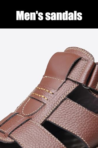 Kervaky Men's summer breathable sandals, beach shoes, comfortable casual sandals, wear-resistant and non slip, fashionable and trendy4