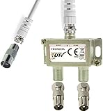 sat-kabel-adapter f-stecker auf f-buchse 90° gewinkelt schraubbar TV-Verteiler mit Adaptern und Kabel ! Profi - Qualität für HDTV Kabelfernsehen